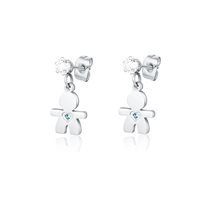 Earrings Brand Woman Kidz in Steel Cristallo 05ER017 - 05ER017